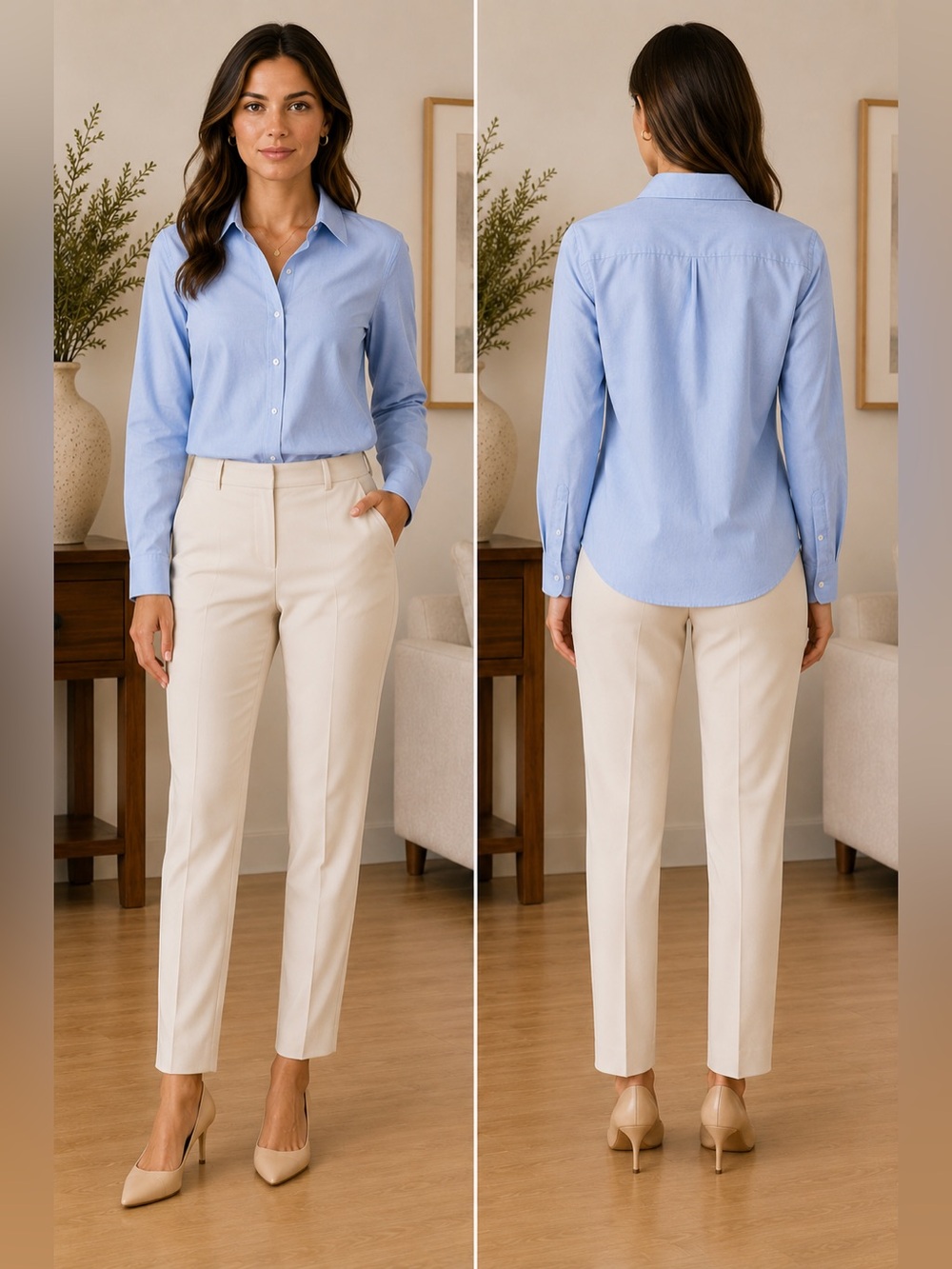 Talbots Light Blue Women's Blouse